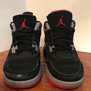 AIR JORDAN 4 RETRO OG BRED KIDS 11C
